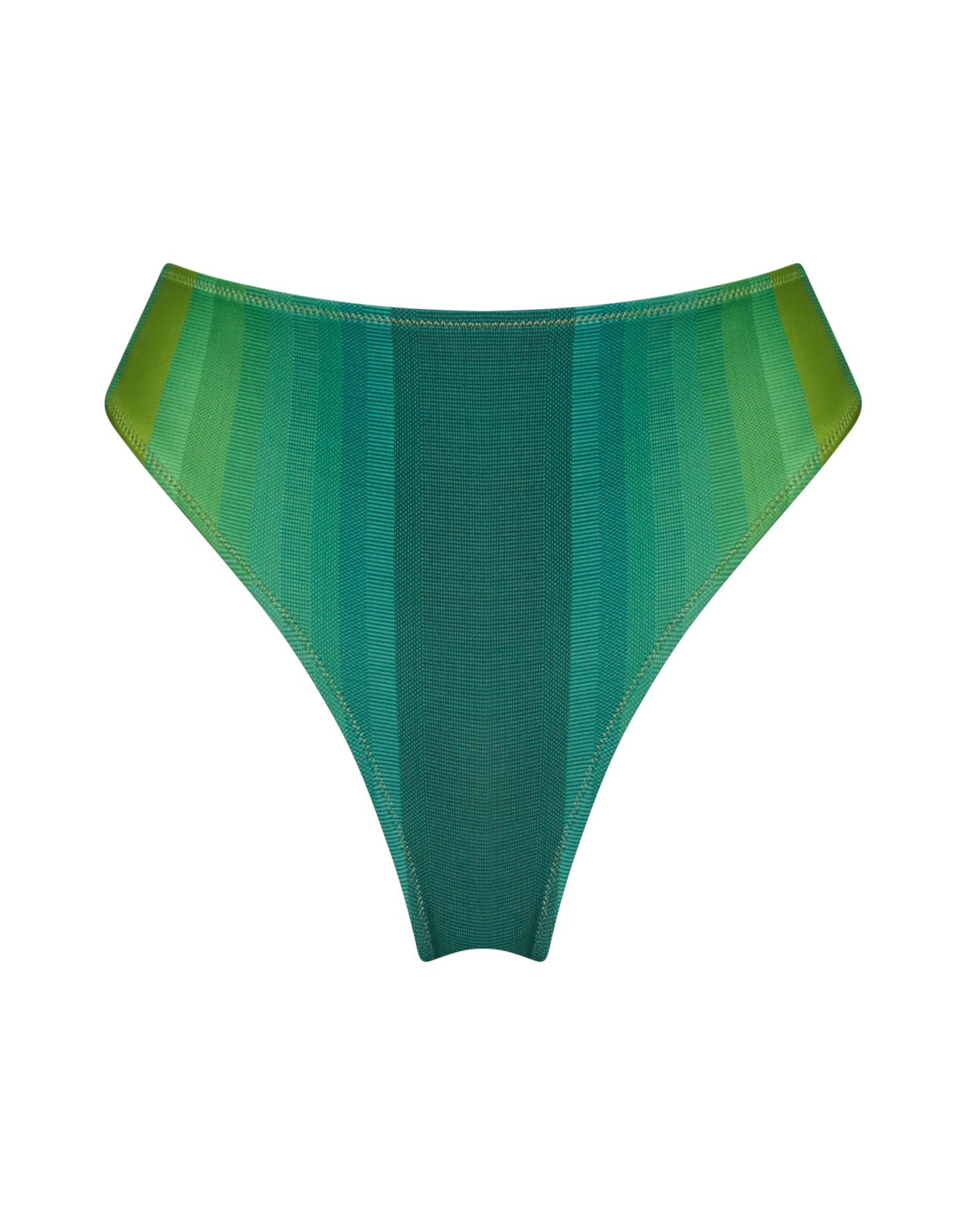 High Waisted Bikini Bottom - Verde