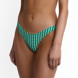 High Hip Bikini Bottom Verde Geo
