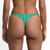 Thong Bikini Bottom Verde Geo