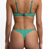 Thong Bikini Bottom Verde Geo