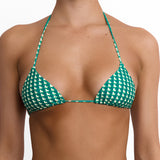 Triangle Bikini Top Verde Geo