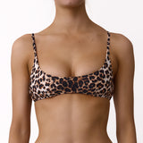 Bandeau Bikini Top Leopard