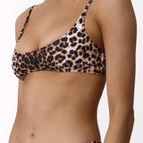 Bandeau Bikini Top Leopard