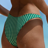 High Hip Bikini Bottom Verde Geo