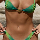 Sunray Bikini Top - Verde