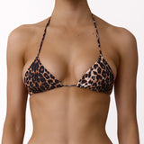 Triangle Bikini Top Leopard