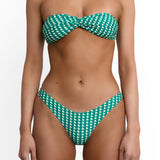 Twist Bikini Top Verde Geo