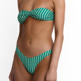 Twist Bikini Top Verde Geo