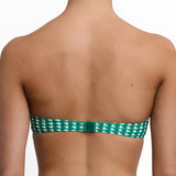 Twist Bikini Top Verde Geo