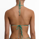 Triangle Bikini Top Verde Geo