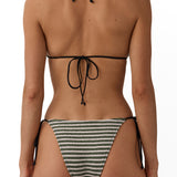 Triangle Bikini Top Aranciata Stripe