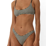Bandeau Bikini Top Aranciata Stripe